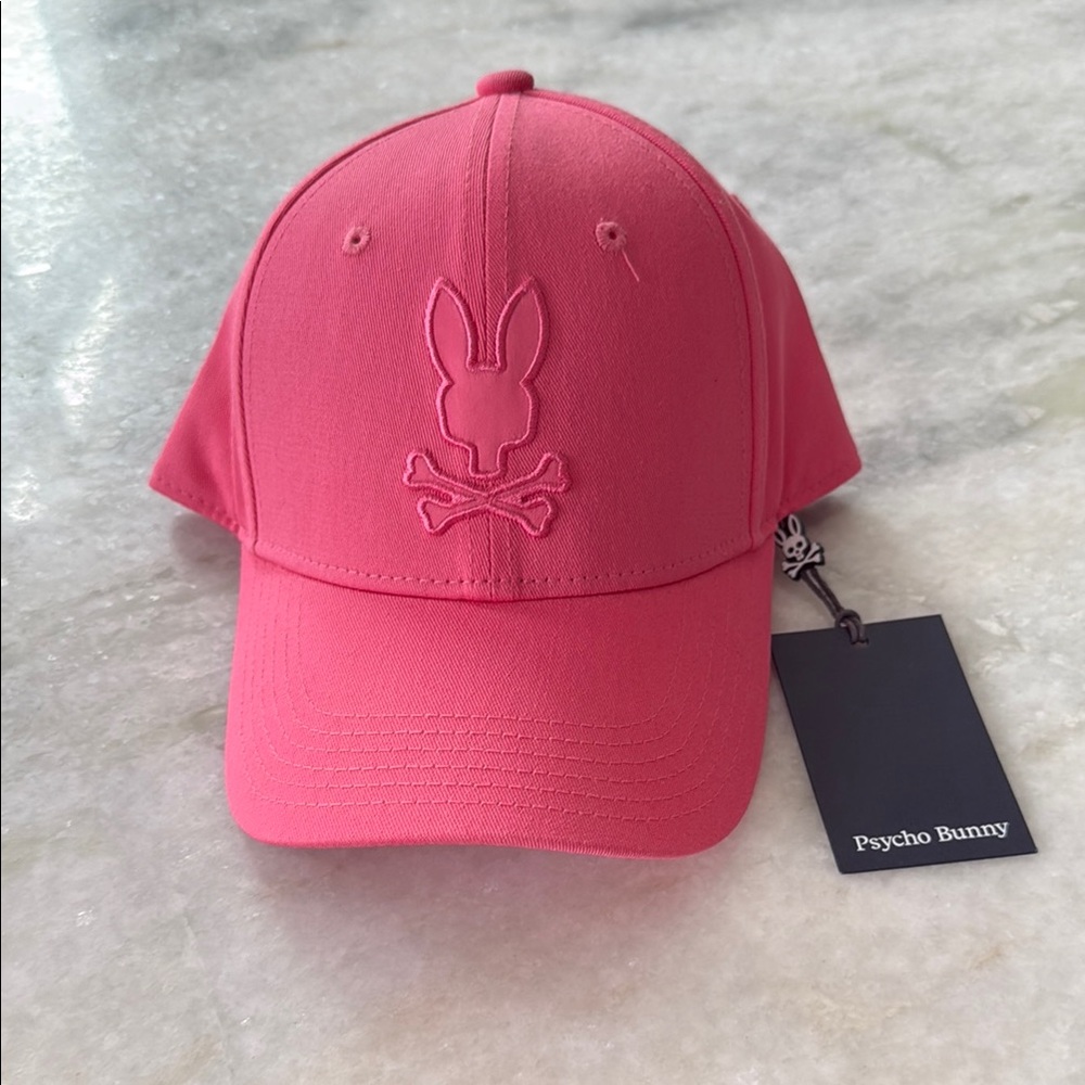 Psycho Bunny Pink Baseball Cap